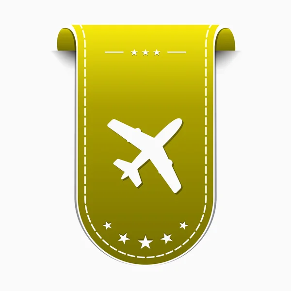 Uçak işareti simgesi tasarım — Stok Vektör