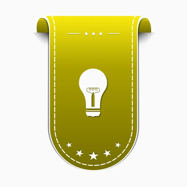 Design de ícone de lâmpada — Vetor de Stock