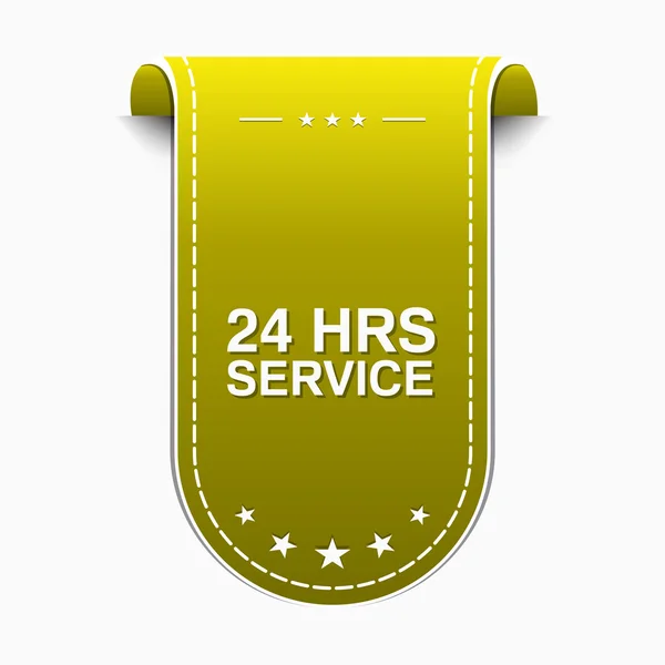 24 ore di servizio icona — Vettoriale Stock