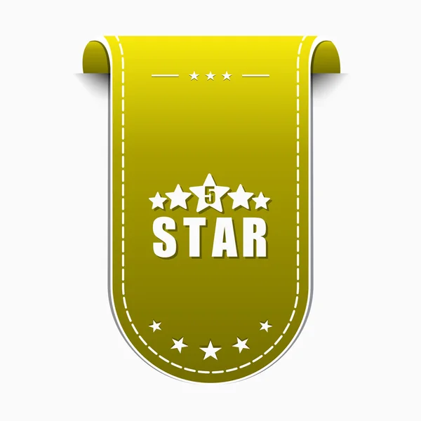 5 Star Icon Design — Stock Vector