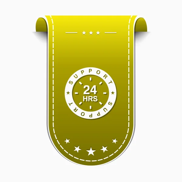 24 timmar stödja ikon Design — Stock vektor
