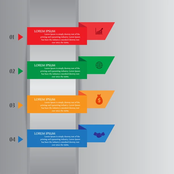 Modelo de design de vetor infográfico de múltiplos propósitos —  Vetores de Stock