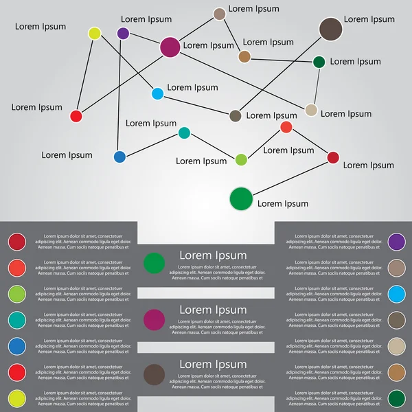 Modelo de design de vetor infográfico de múltiplos propósitos —  Vetores de Stock