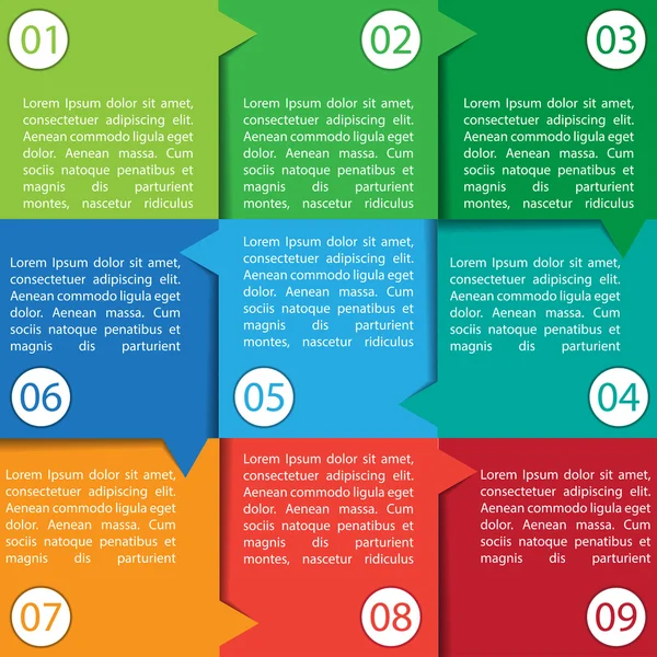 Plantilla de diseño vectorial infográfica multipropósito — Archivo Imágenes Vectoriales