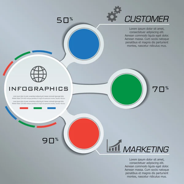 Mehrzweck-Infografik-Vektor-Design-Vorlage — Stockvektor