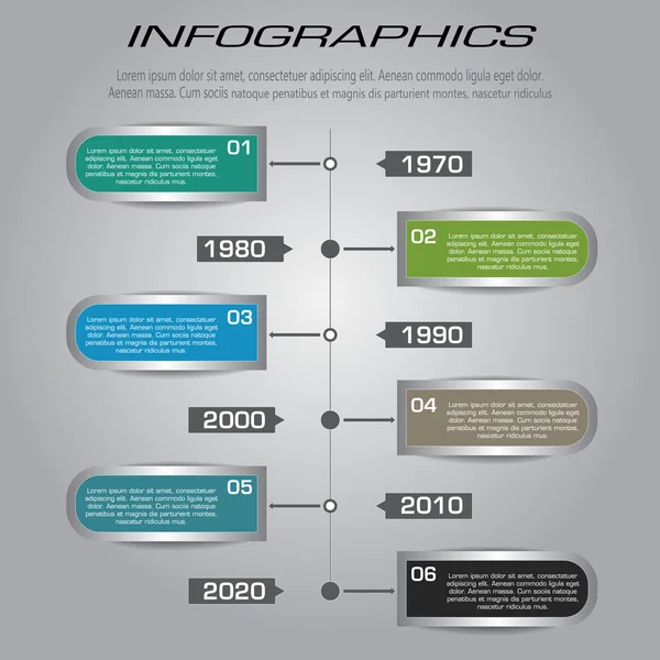 Többcélú Infographic vektor tervezősablon — Stock Vector