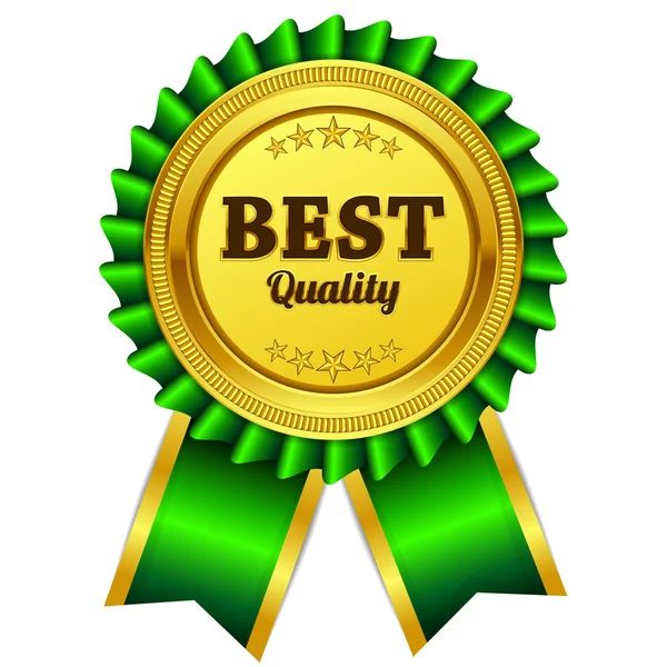 Melhor Qualidade Green Seal Vector Icon — Vetor de Stock