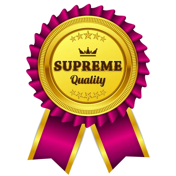 Supreme Quality Pink Seal Vector Icon — Stock Vector