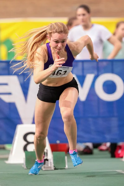 Indoor Track and Field Event 2015 competição — Fotografia de Stock