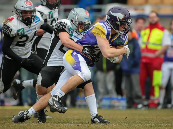 Vikings vs. Raiders football game — Stock Photo, Image