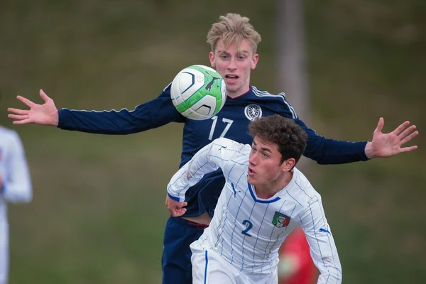 Italie vs Écosse match de football — Photo