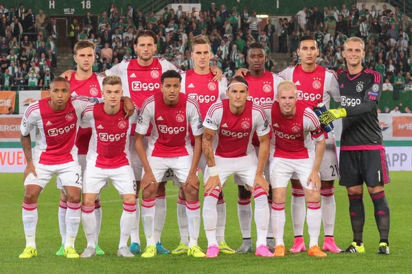 Rapid vs Ajax fotbollsmatch — Stockfoto