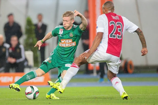 Rapid vs Ajax fotbollsmatch — Stockfoto