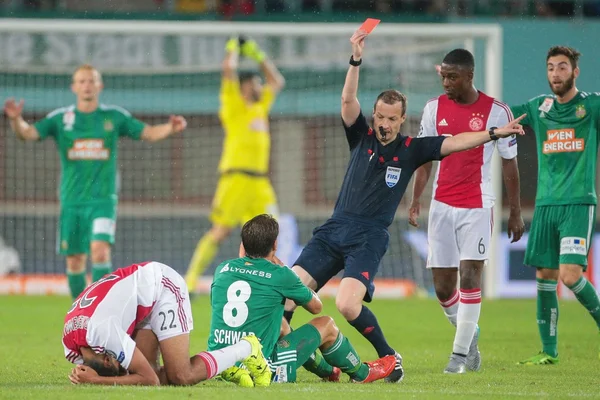 Rapid vs. Ajax jogo de futebol — Fotografia de Stock