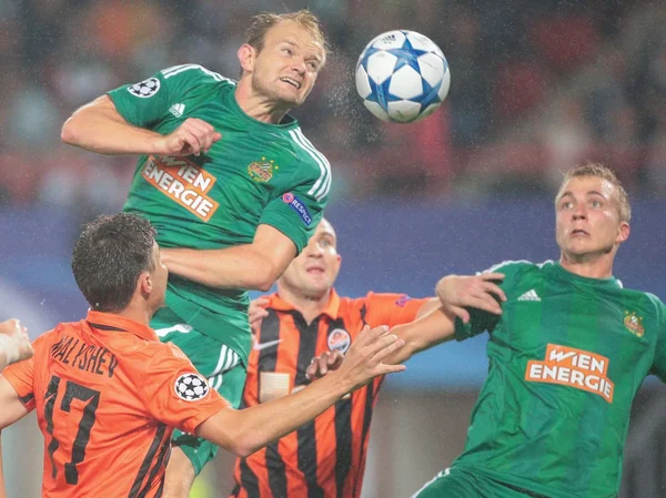 Rapid vs Donetsk fotbollsmatch — Stockfoto