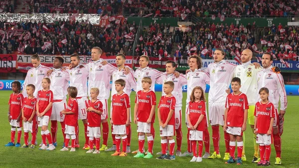 Áustria vs. Moldávia jogo de futebol — Fotografia de Stock