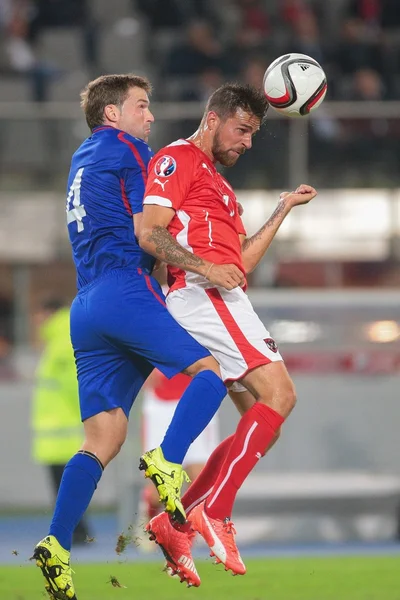 奥地利 vs. 摩尔达维亚 足球比赛 — 图库照片