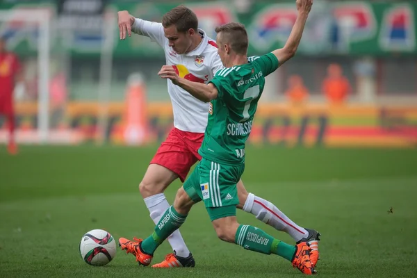 Snabb vs Salzburg fotbollsmatch — Stockfoto