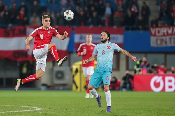 Austria vs Turquía juego de fútbol —  Fotos de Stock