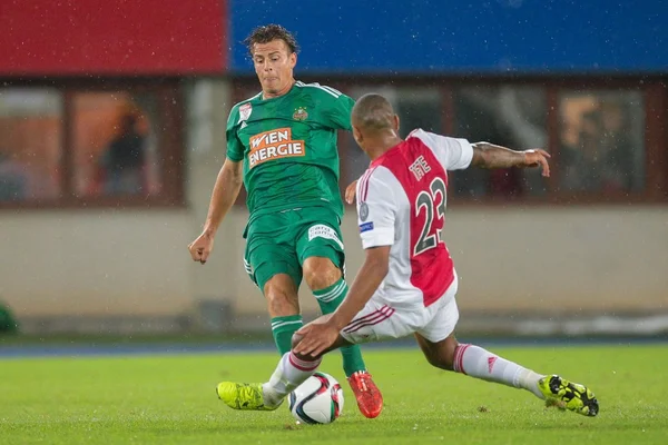 Rapid vs. Ajax Fußballspiel Stockfoto