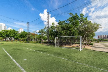 Futbol sahası yeşil çimenler, futbol sahasının arka plan dokusu