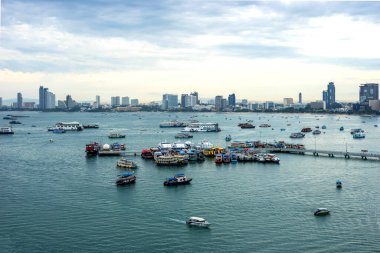 Pattaya şehri - Bali Hai Pier plaj manzaralı 2017, Tayland