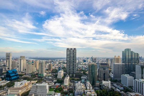 Bangkok City Aerial View Bangkok City Urban Downtown Skyline Tower — Stock Photo, Image