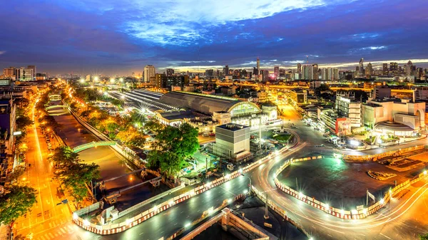 Cityscape Bangkok City Night Landscape Thailand — Stock Photo, Image