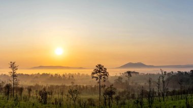 güzel pamorama gün doğumu dağ Tayland