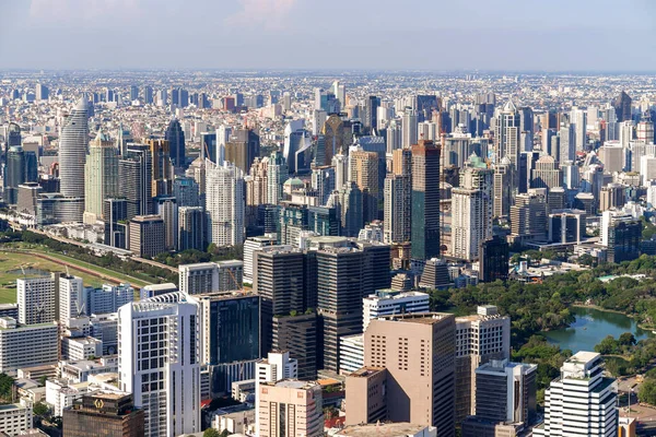 The Metropolitan Bangkok City - Aerial  view urban tower Bangkok city  Thailand on April 2019 , blue sky background , Cityscape Thailand