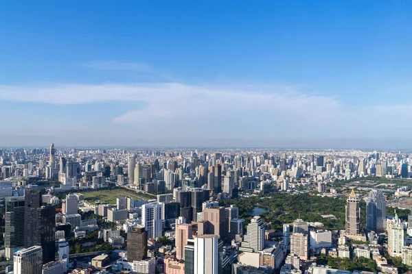 The Metropolitan Bangkok City - Aerial  view urban tower Bangkok city  Thailand on April 2019 , blue sky background , Cityscape Thailand