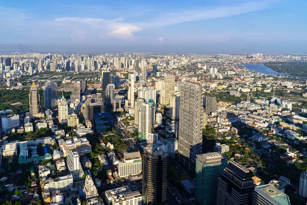 Metropolitan Bangkok City Aerial View Urban Tower Bangkok City Thailand — Stock Photo, Image