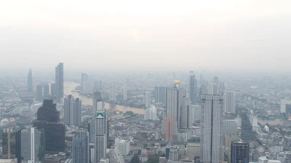 Bangkok City Tailandia Contaminación Atmosférica Mantiene Niveles Peligrosos Pm2 Contaminantes — Foto de Stock