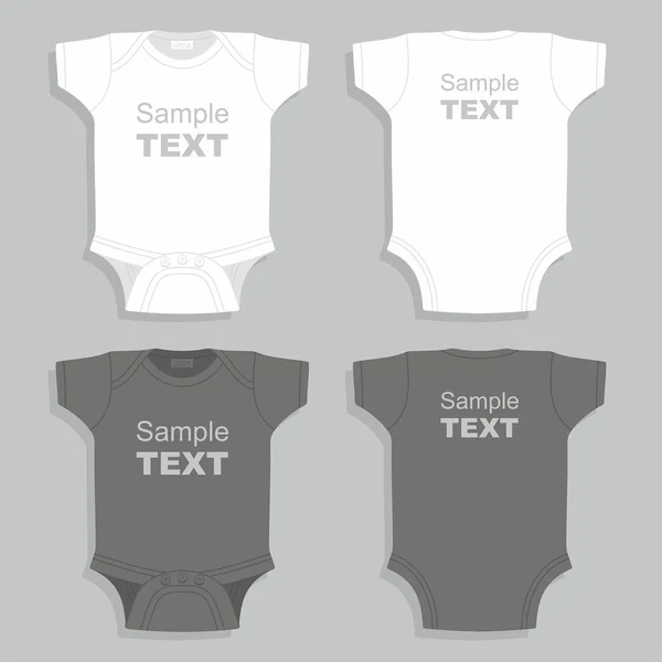 Vêtements pour bébés nouveau-nés — Image vectorielle