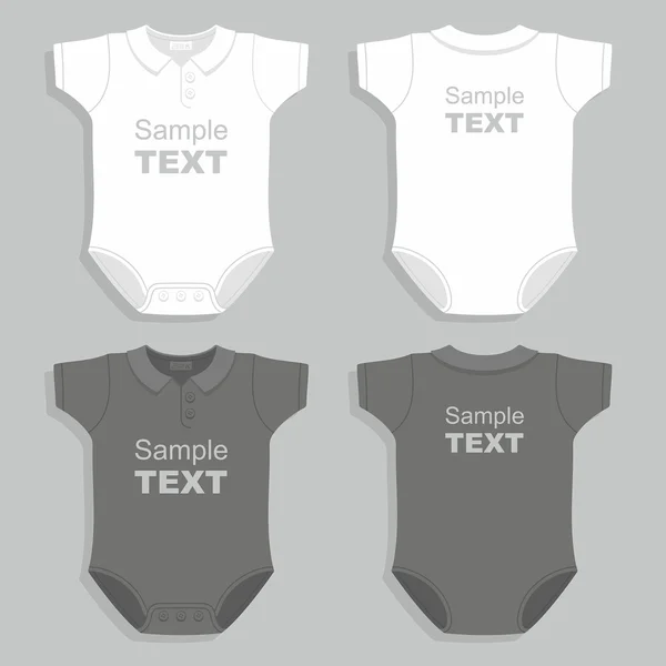 Vêtements pour bébés nouveau-nés — Image vectorielle