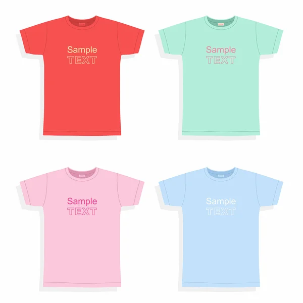 Färg män T-Shirts — Stock vektor