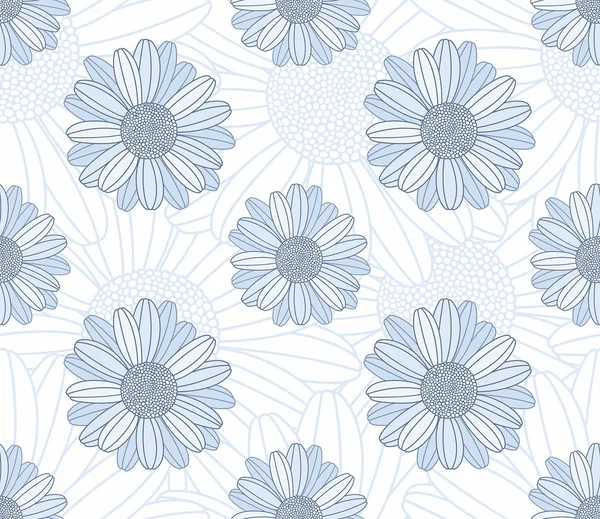 Chamomile seamless pattern — Stock Vector