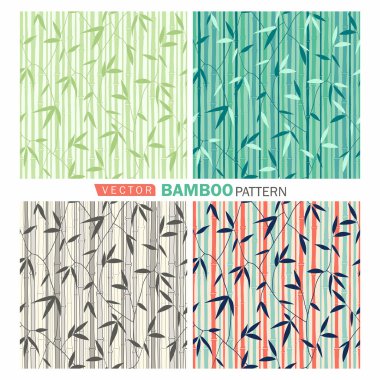 Seamless bamboo pattern clipart
