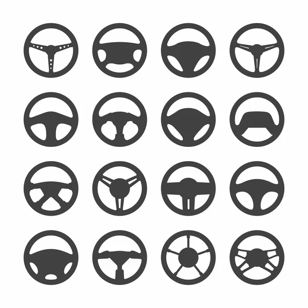 Conjunto de iconos del volante — Vector de stock