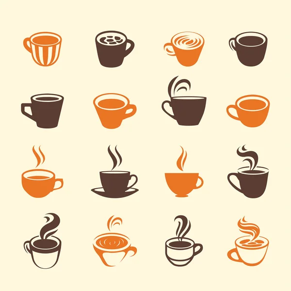 Set de iconos de café — Vector de stock