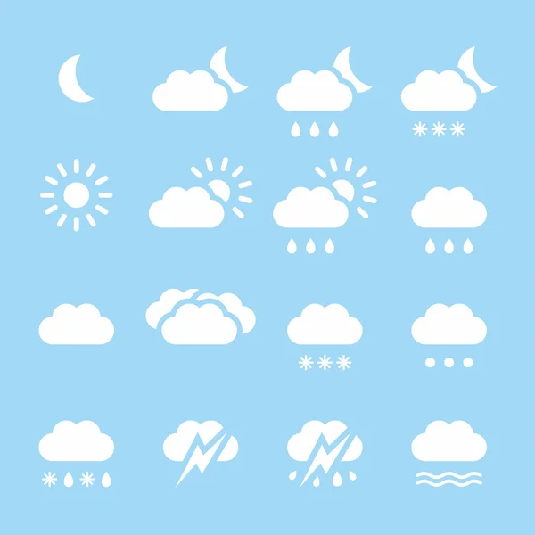 Iconos meteorológicos — Vector de stock