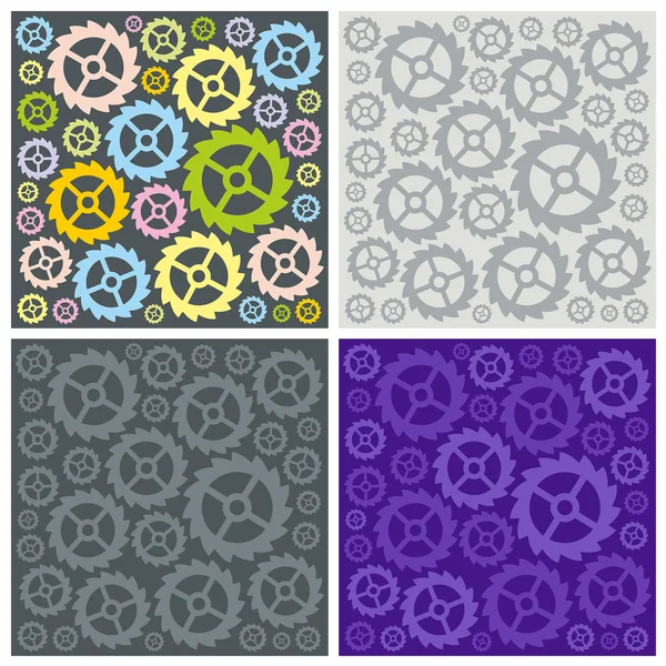 Seamless pattern of gears — Stock Vector