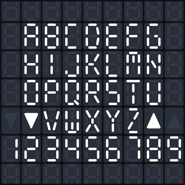 Digitala Alphabet set — Stock vektor