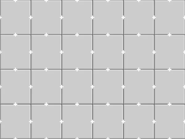 Gray Ceramic Tiles Plastic Crosses Joints Wall Seamless Pattern Ceramic — Stock Vector