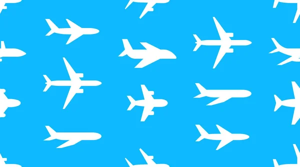Απρόσκοπτη Υφή Αεροπλάνα Απομονωμένο Μπλε Φόντο — Διανυσματικό Αρχείο