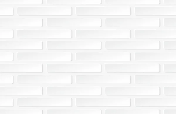 White Brick Wall Seamless Pattern Tile — Stok Vektör