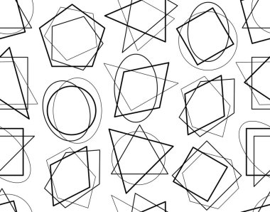 Geometrik çizgilerle kusursuz desen. beyaz arkaplanda izole