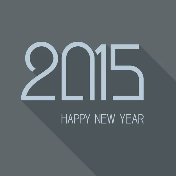 Щасливий новий рік 2015 текстовий дизайн — стоковий вектор