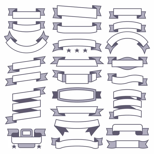 Ensemble de rubans — Image vectorielle