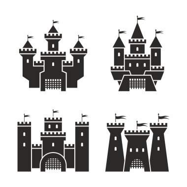 Castle icons clipart